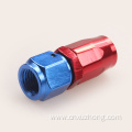 Degree Aluminum Alloy Oil Cooler Swivel Oil Fuel Gas Line Hose Pipe Adapter End AN Fitting (AN4-0A)